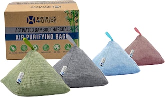 PRODUCTS4FUTURE Activated Bamboo Charcoal Air Purifying Bags (4-Pack)