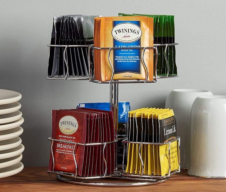 Nifty Solutions Tea Bag Storage and Organizer Spinning Carousel