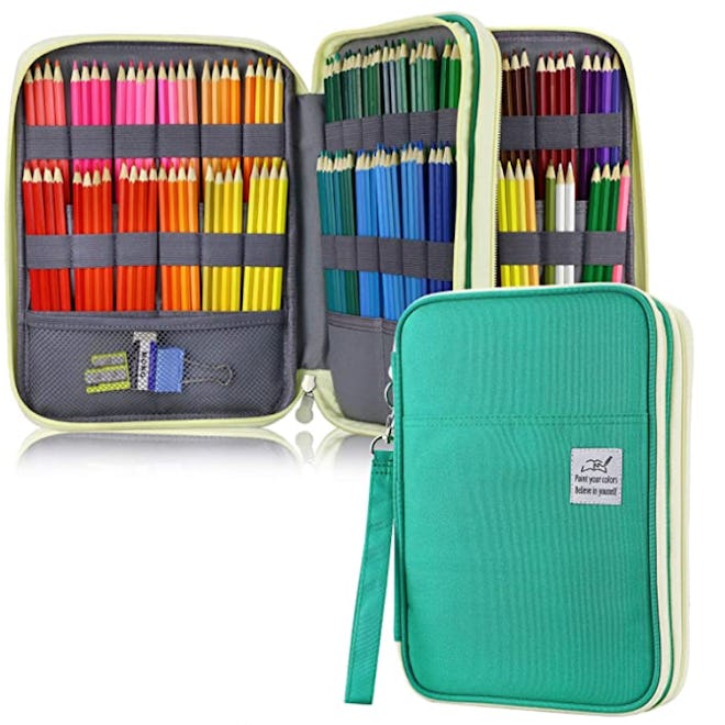 YOUSHARES 192 Slots Colored Pencil Case