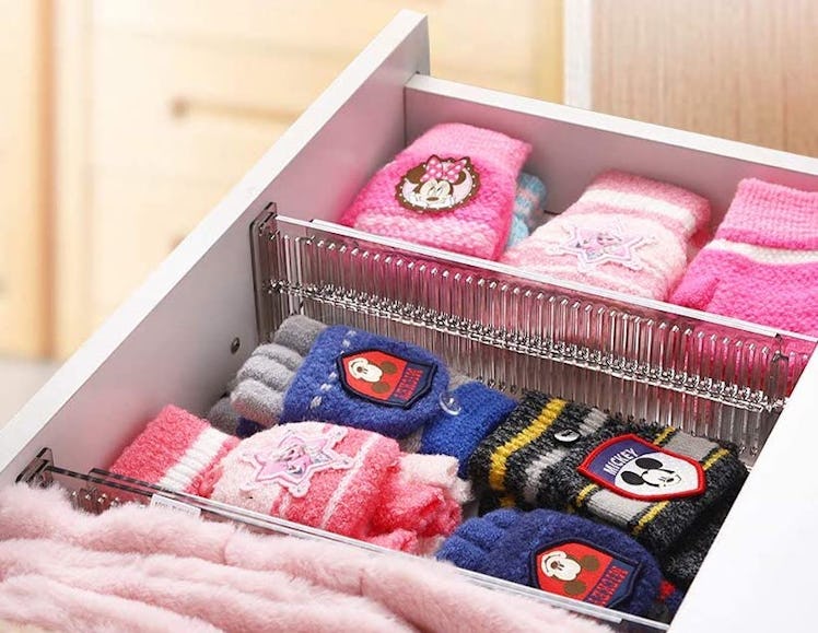 Clothes Drawer Dividers Organizer