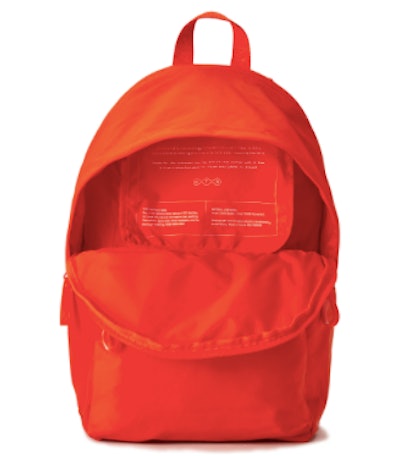 Red antimicrobial backpack