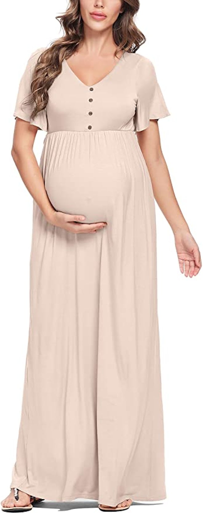 Peauty Button Down Maternity Dress