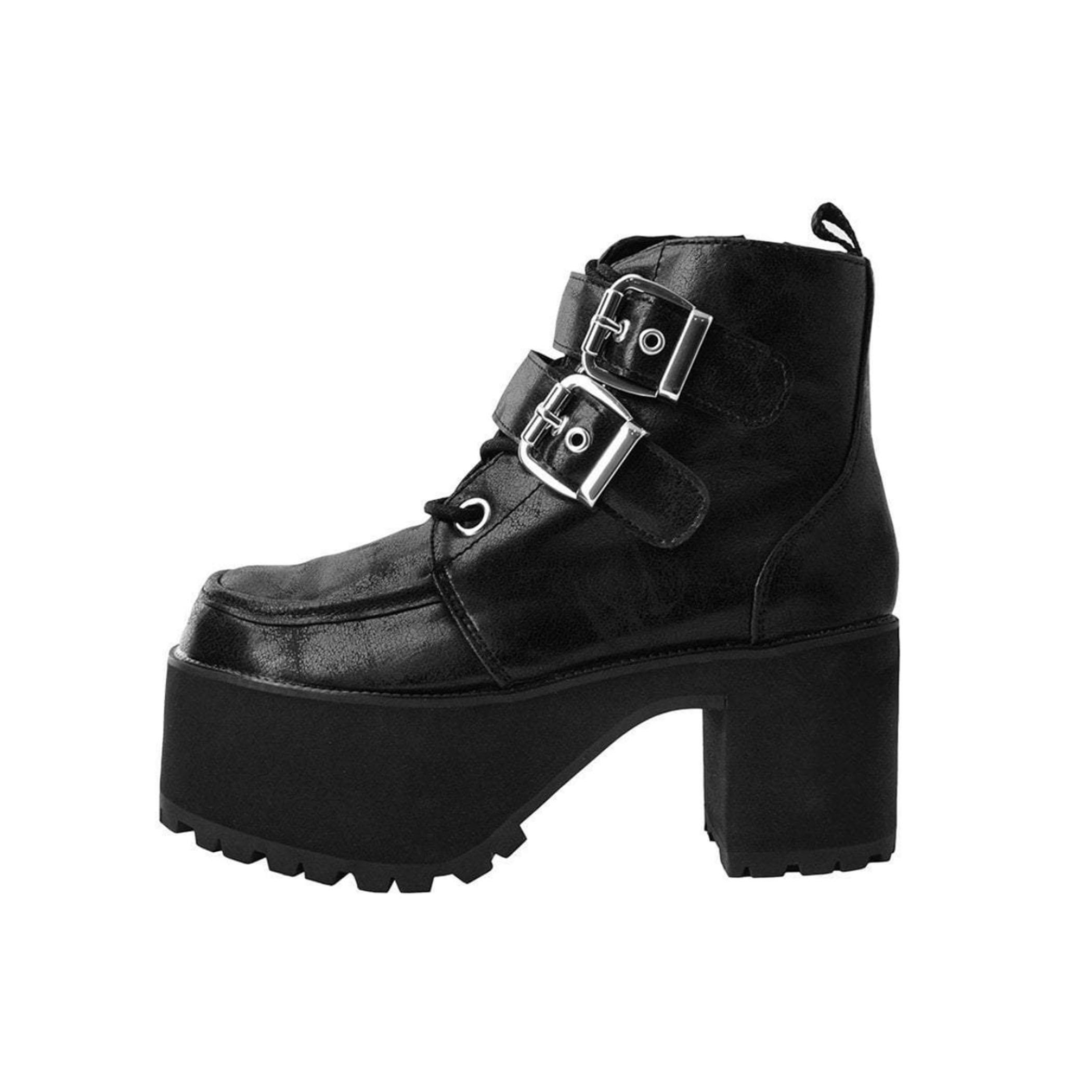 big black platform boots