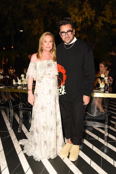 Kathy Hilton and Dan Levy posing for a photo at Cartier’s dinner