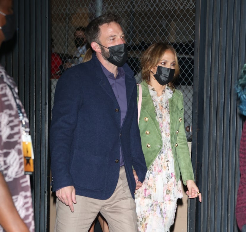 Ben Affleck and Jennifer Lopez take their kids to see Hamilton.