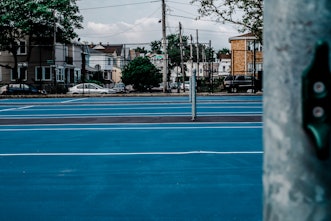 Naomi Osaka's childhood tennis courts in Queens, NY.
