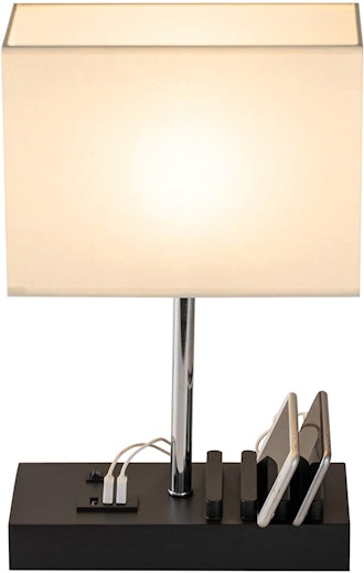 Briever Multi-Functional Desk Lamp with 3 USB Charging Ports and Phone Charge Dock