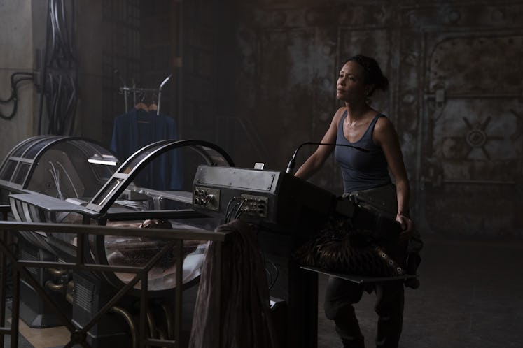 Thandiwe Newton as Watts in Warner Bros. Pictures’ sci-fi thriller Reminiscence.
