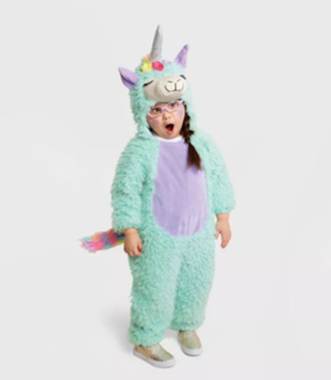 Toddler Plush Magical Llama Jumpsuit