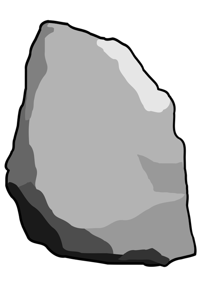 GoodFreePhotos gray clipart rock NFT