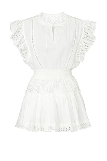 White Sakira dress from MISA Los Angeles, available to shop or rent via Rent The Runway.