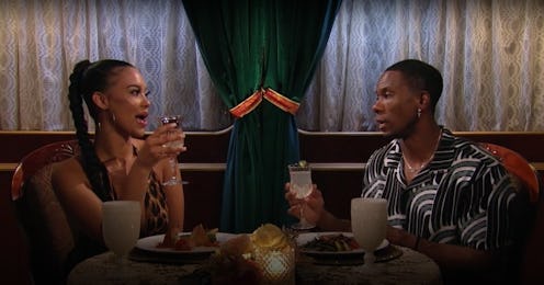 Riley and Maurissa on their first date on 'Bachelor in Paradise.' Screenshot via ABC