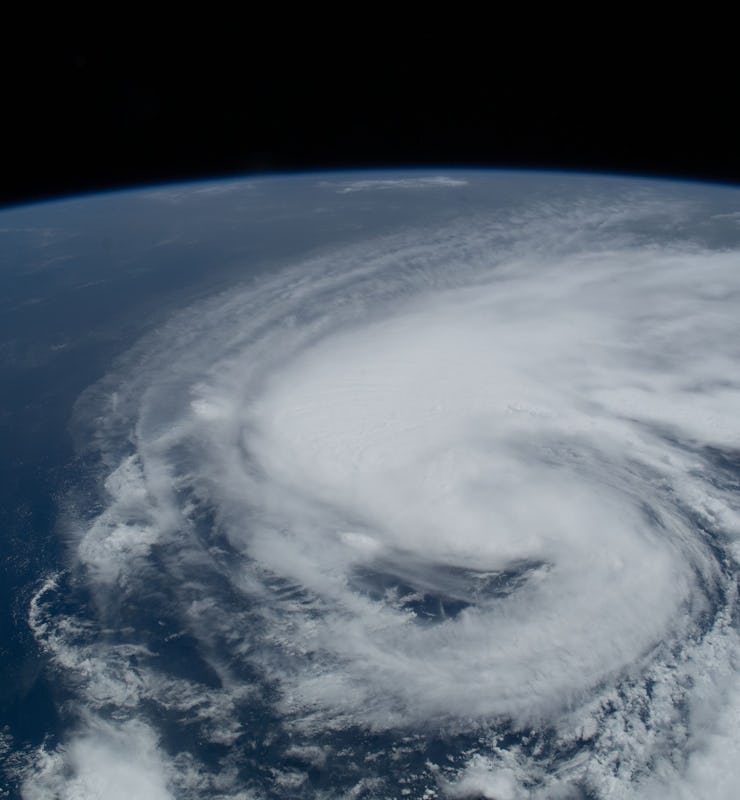 Hurricane Henri off US East Coast seen from space