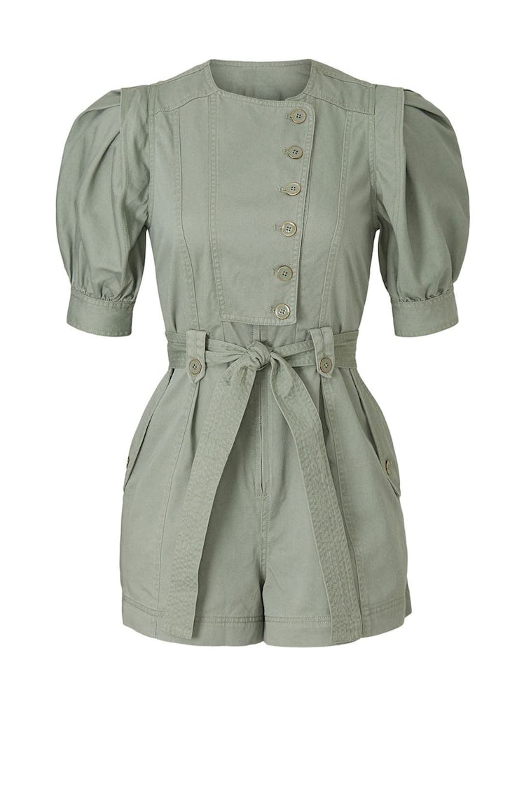 Carmine romper from Ulla Johnson, available to shop or rent via Rent The Runway.