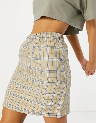 Urban Threads Checked Skirt Co-ord 
