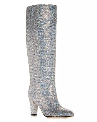Women's Studio Glitter Pointed Toe High-Heel Boots