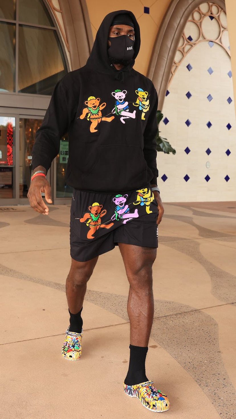 lebron james chinatown market grateful dead tie dye crocs