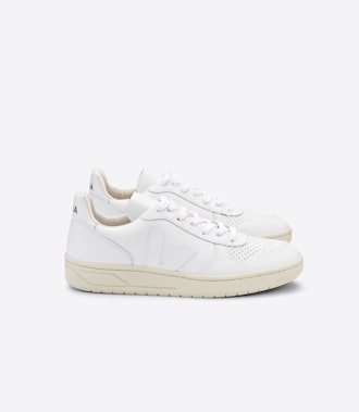 V-10 Leather White Trainers