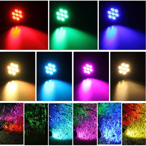 T-SUN Color Changing Solar Spotlights (2-Pack)