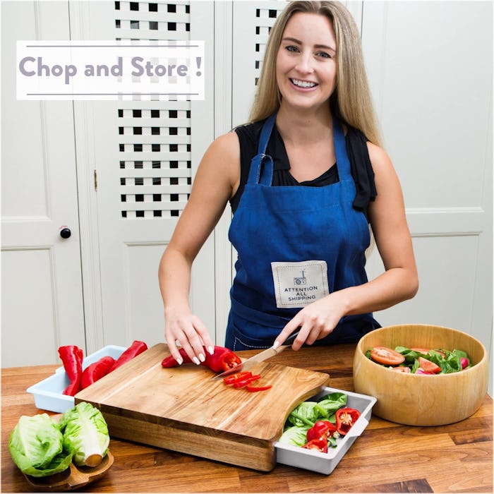 Kristie's Kitchen Cutting Board With Containers 