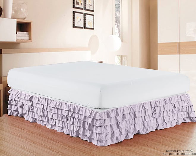 Elegant Comfort Microfiber Multi-Ruffled Bed Skirt