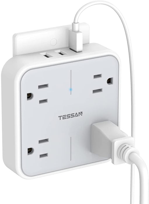 TESSAN Multi-Plug Outlet Extender With USB