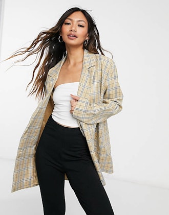 Urban Threads Oversized Double-Breasted Blazer Co-ord