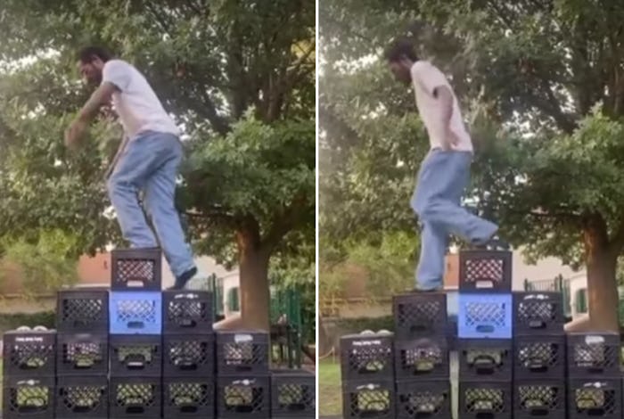 Kids need to avoid the milk crate challenge.