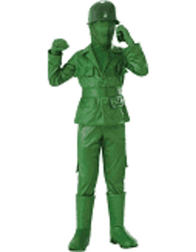 Green Army Kids Costume