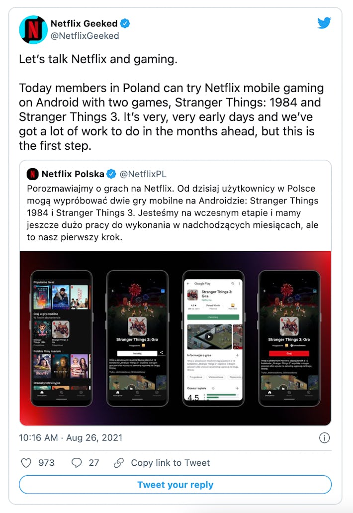 Netflix’s first games have shown up in its Polish Android app
