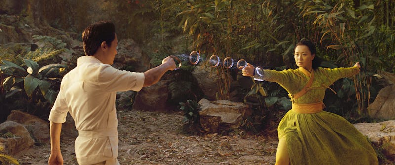 Actors Tony Leung and Fala Chen in 'Shang-Chi and the Legend of the Ten Rings.'