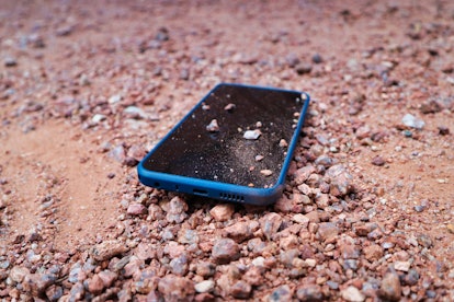 XR20 smartphone from Nokia covered in dust