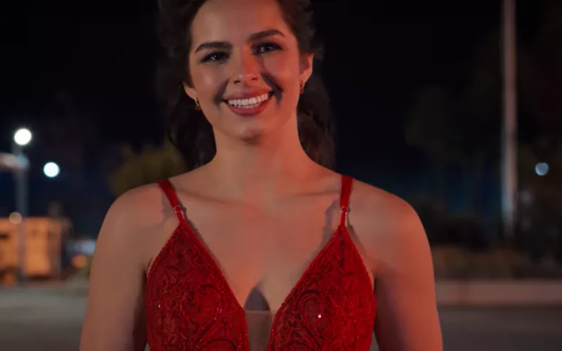 hes all that red dress Addison Rae Stars in the First Trailer for 'He's All That'