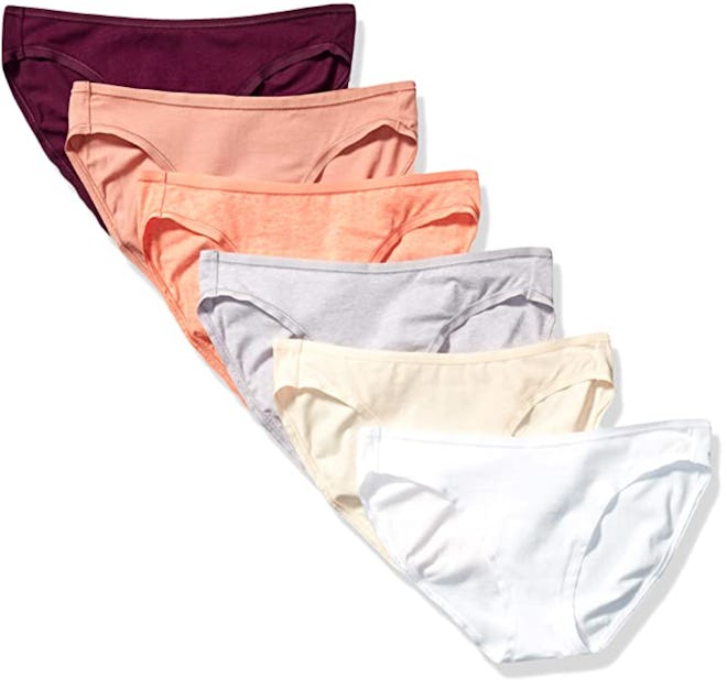Amazon Essentials Cotton Stretch Bikini Panty (6-Pack)