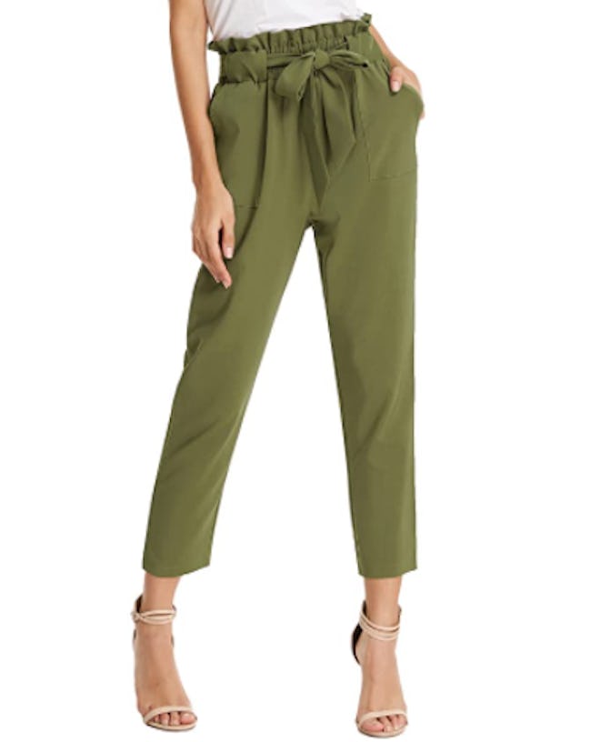 GRACE KARIN Paper Bag Waist Pants