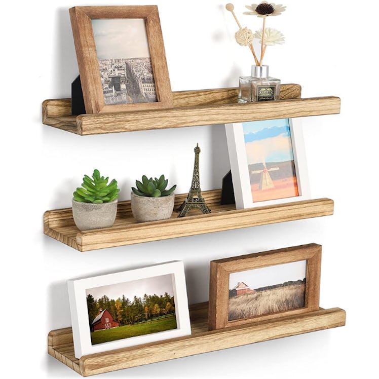 Emfogo Wall Shelves with Ledge (Set of 3)