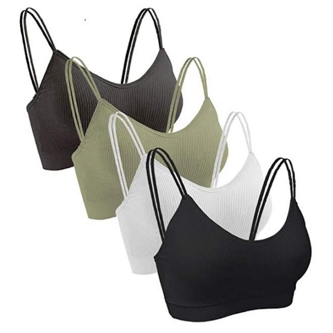 Omisy Padded Seamless Bralettes (4-Pack)