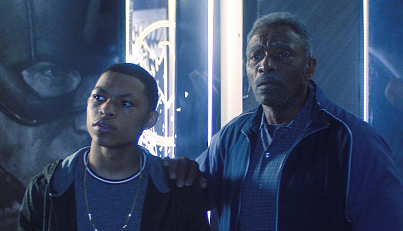 Carl Lumbly and Elijah Richardson appear in Marvel’s ‘The Falcon and the Winter Soldier’ on Disney+.