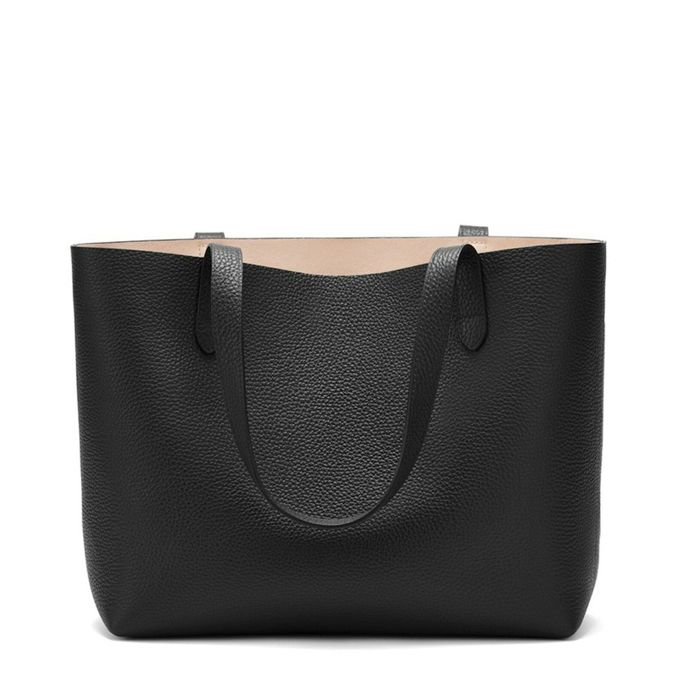 Small Structured Leather Tote