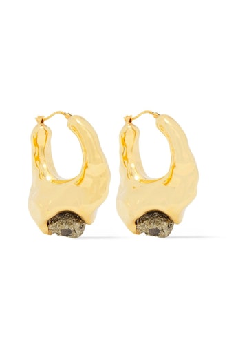 Marni Gold-Tone Pyrite Earrings