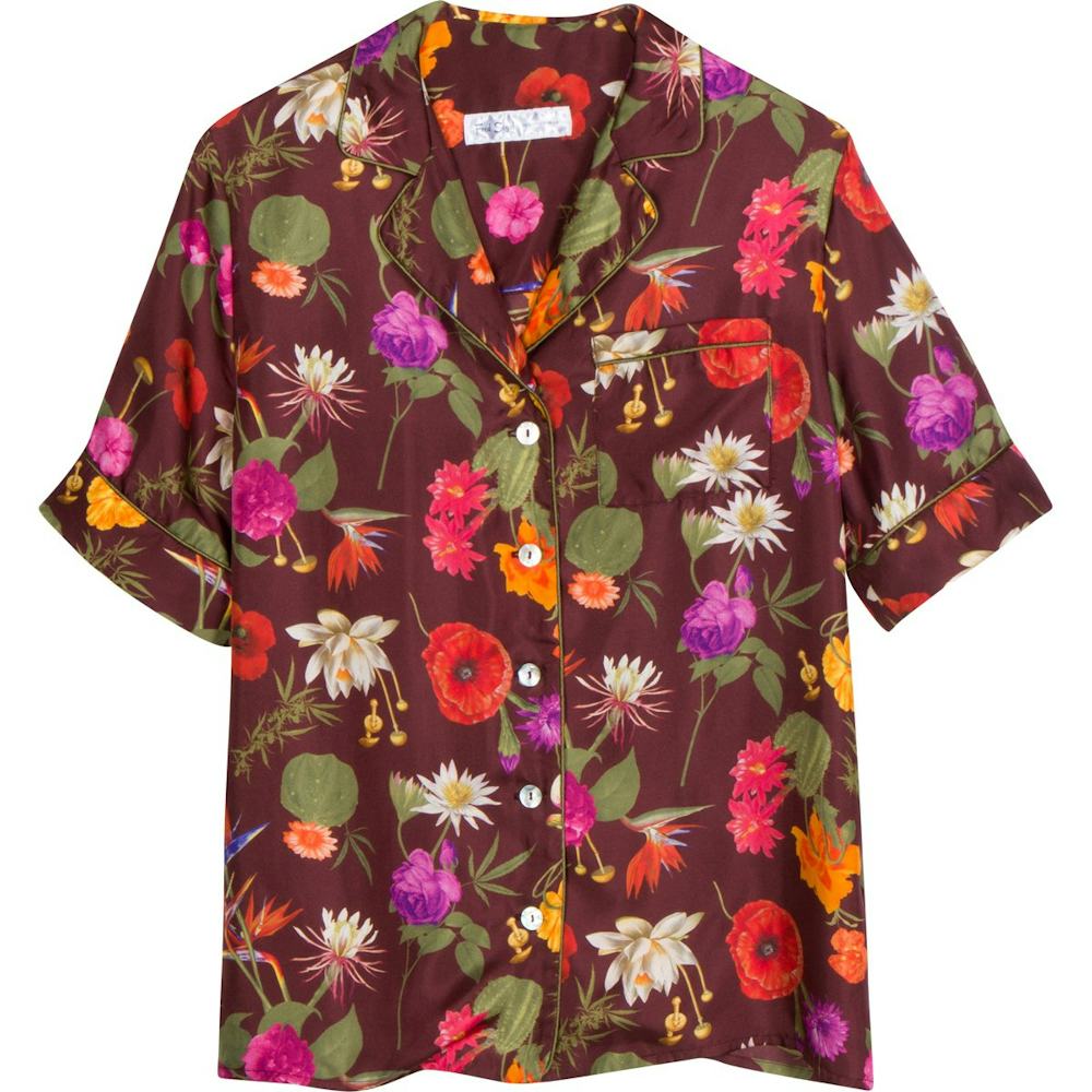 Womens Short Sleeved Shirt - Altered State Floral