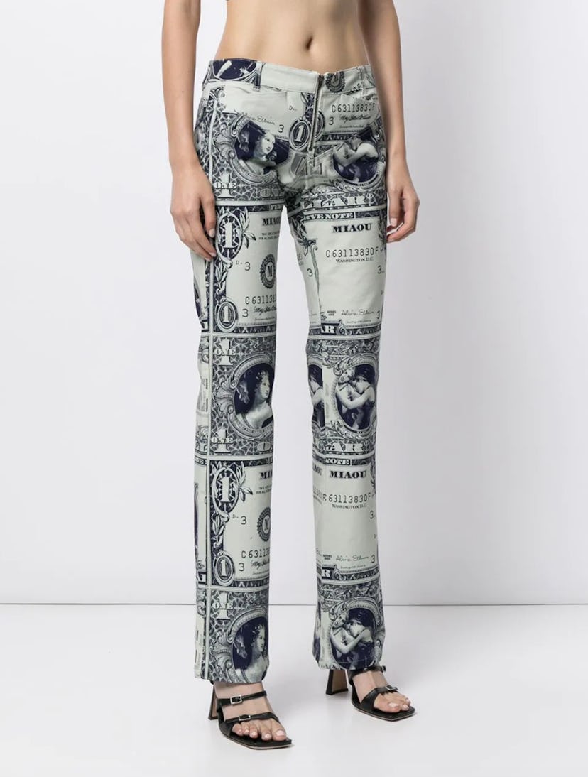 Lowrider Money-Print Trousers