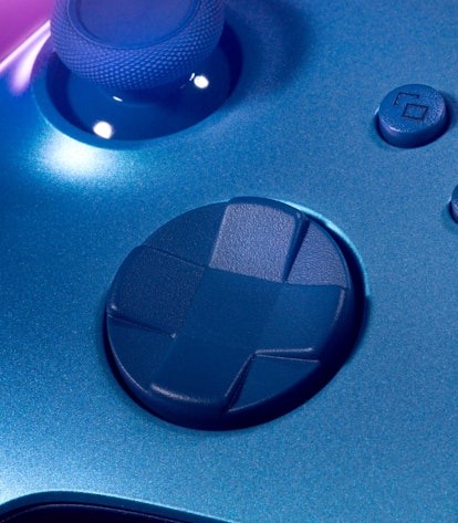 A rendered image of Xbox's new wireless controller in Aqua Shift 