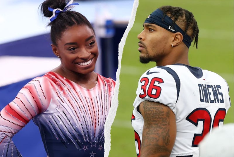 Who Is Simone Biles' Boyfriend, Jonathan Owens? Photos via Frederick Breedon/Getty Images Sport/Gett...