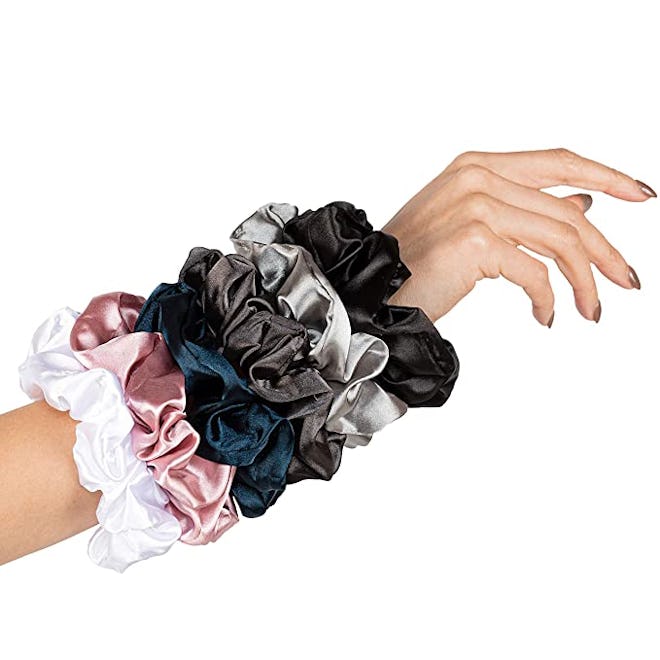 HARLOW Designer Silk Scrunchies (6-Pack)