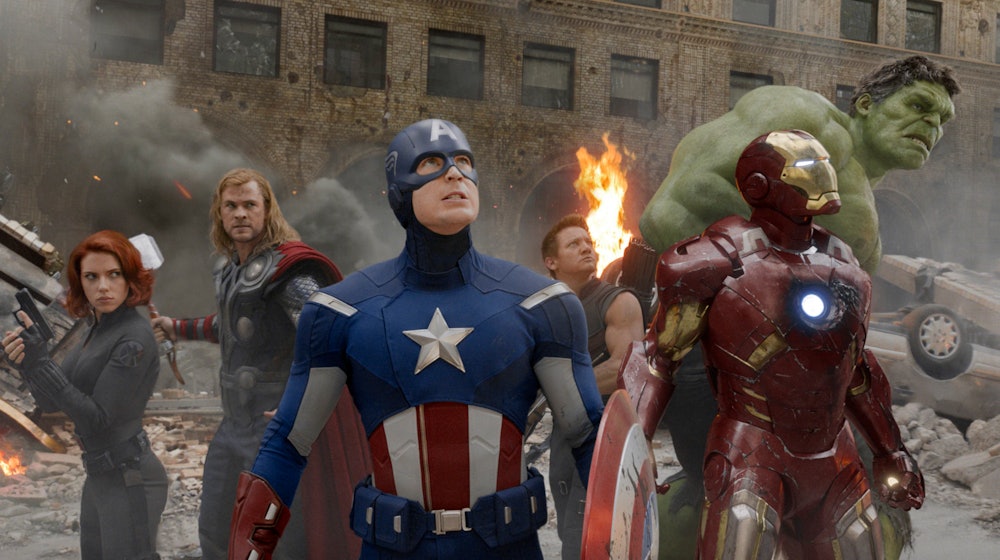 The Avengers assembled during the Battle of New York