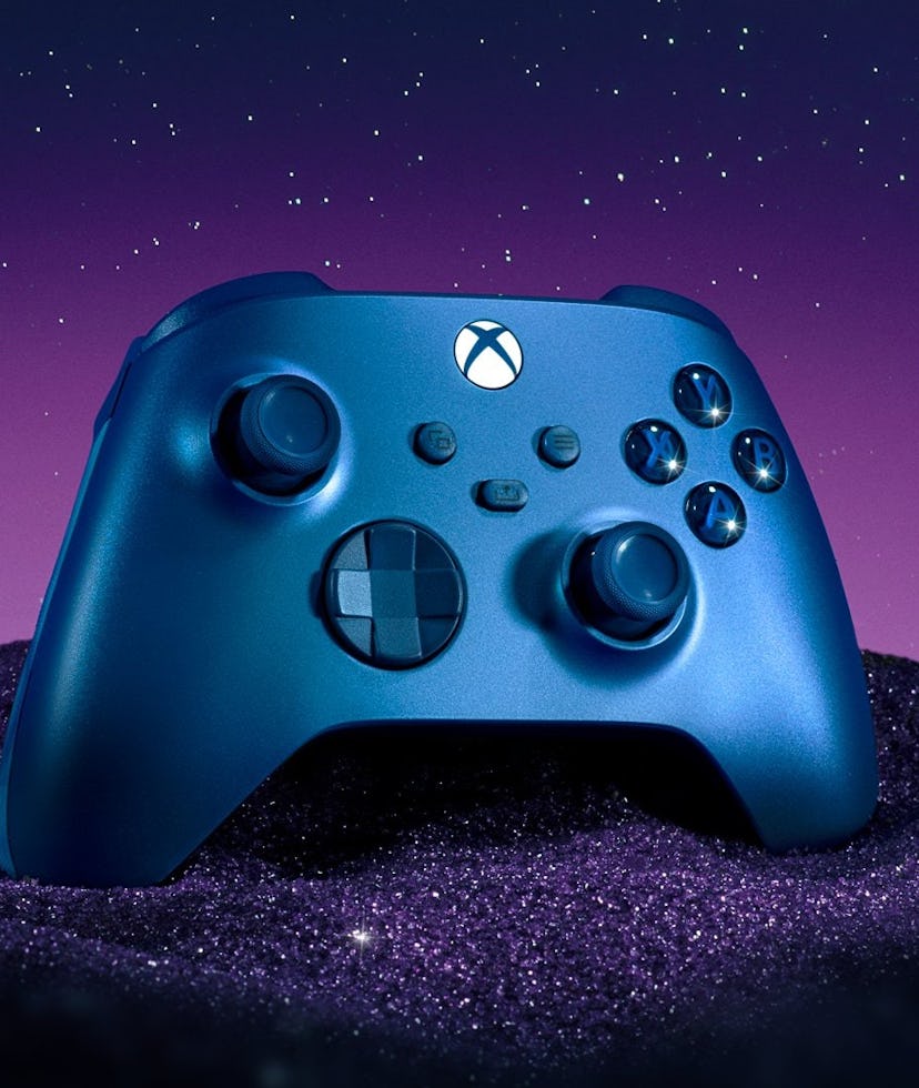 Xbox's special edition Aqua Blue controller. Gaming. Xbox Series S. Xbox Series S. Video games. Gami...
