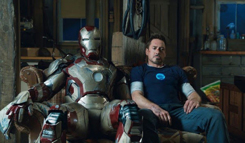 Robert Downey Jr. as Tony Stark in Iron Man 3