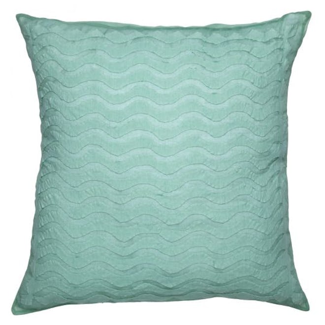 Waves Appliqué Pillow Cover
