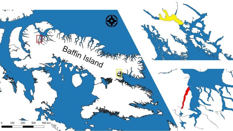 Map of Baffin Island